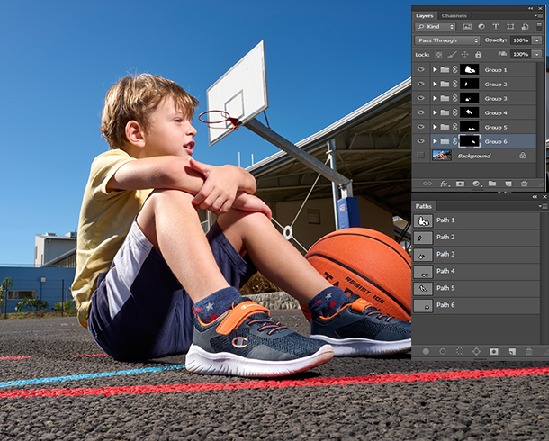 After Multi-Clipping Paths