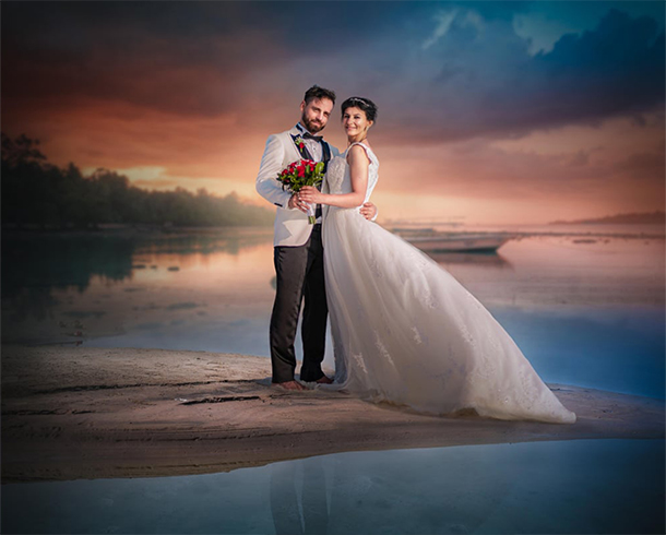 After Artistic Wedding Album Editing